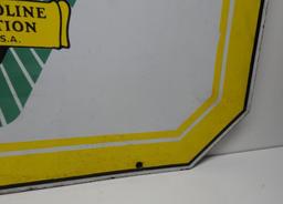 Colonial Ethyl Porcelain Sign