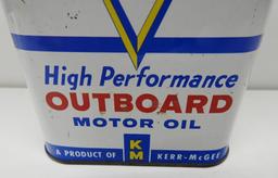 Deep Rock Outboard Motor Oil Flat Quart Can