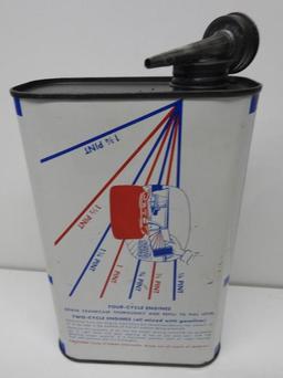 Deep Rock Outboard Motor Oil Flat Quart Can