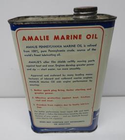 Amalie Marine Oil Flat Quart Can