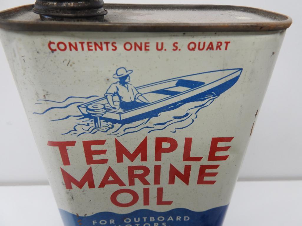 Temple Marine Oil Flat Quart Can