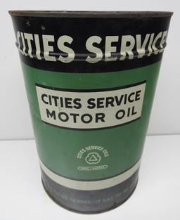 Cities Service Oils Five Quart Oil Can