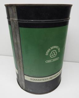Cities Service Oils Five Quart Oil Can