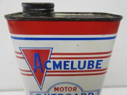 Acmelube Outboard Motor Oil Flat Quart Can