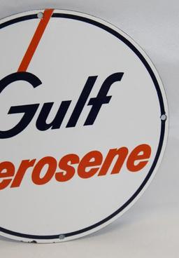 Gulf Kerosene Porcelain Pump Plate Sign