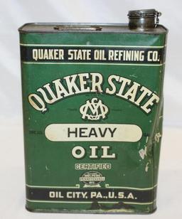 Quaker State 1 Gallon Motor Oil Can Heavy
