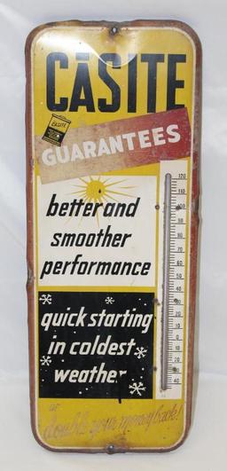 Casite Additives Tin Advertising Thermometer with Working Tube