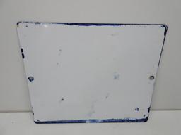 Gulf No-Nox Porcelain Pump Plate Sign