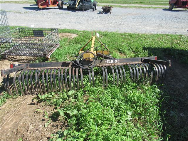 3Pt 8' Bush Hog Hyd Angle Stone Rake MLR96