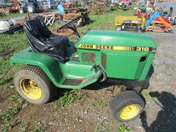 JD 316 Lawn Tractor (no engine - Salvage)