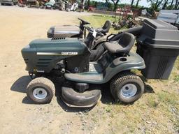 Craftsman Riding Tractor w/ dbl bagger unit