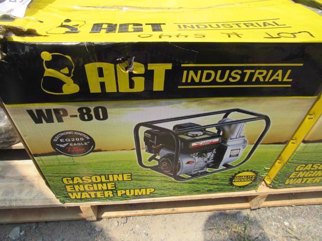 AGT 3" Water Pump WP 80 w/gas engine (New)