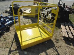 (New) Pallet Fork Mount Safety Basket