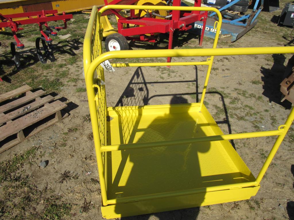 (New) Pallet Fork Mount Safety Basket