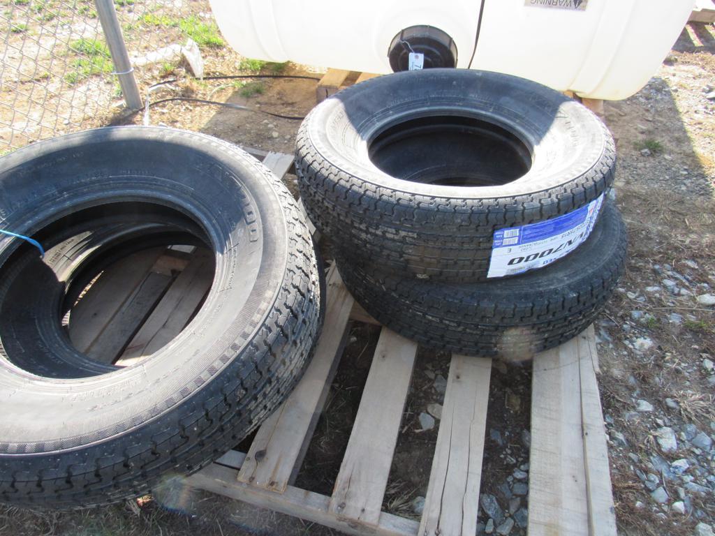 (New) ST225/75R15 Radial Trailer Tires (set of 4)