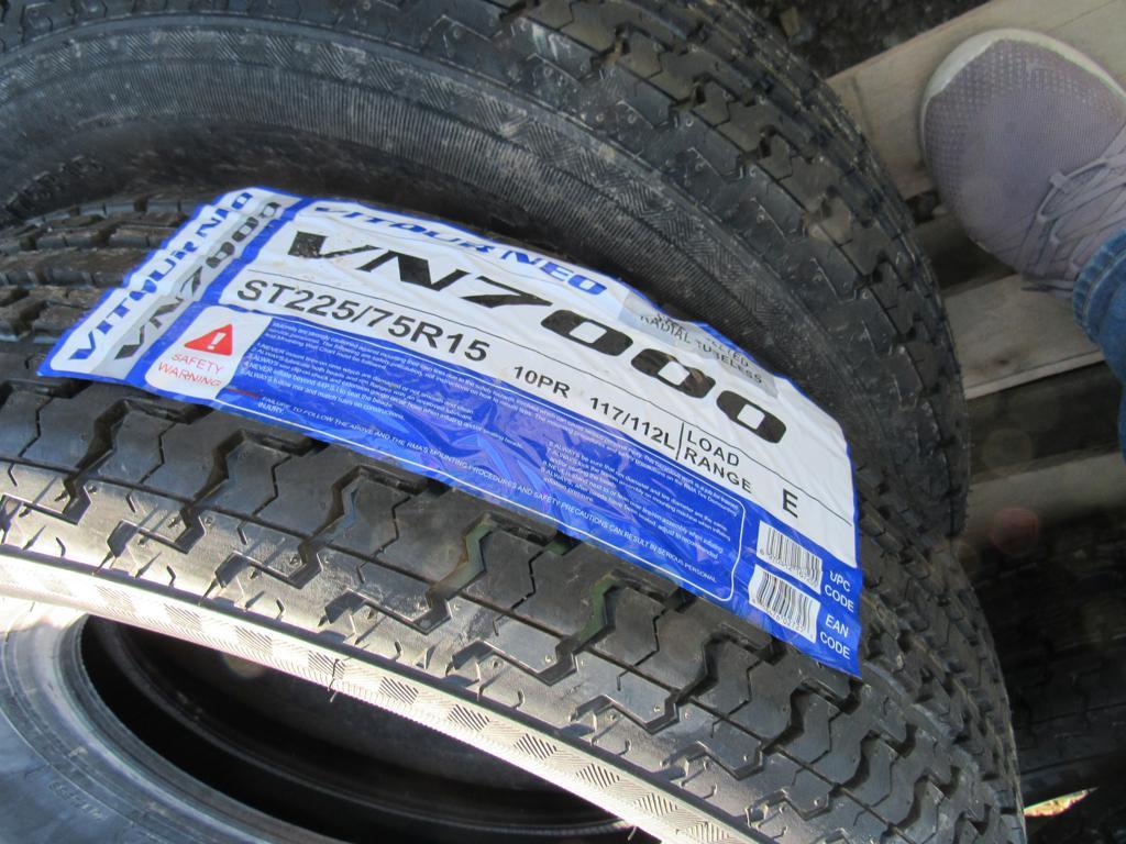 (New) ST225/75R15 Radial Trailer Tires (set of 4)