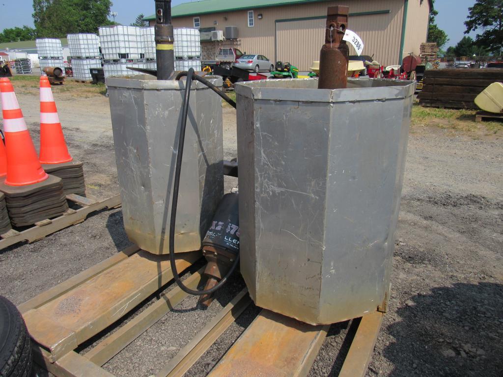 McMilan Skidloader Mount Auger w/Cage & 2 Bits