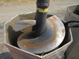 McMilan Skidloader Mount Auger w/Cage & 2 Bits