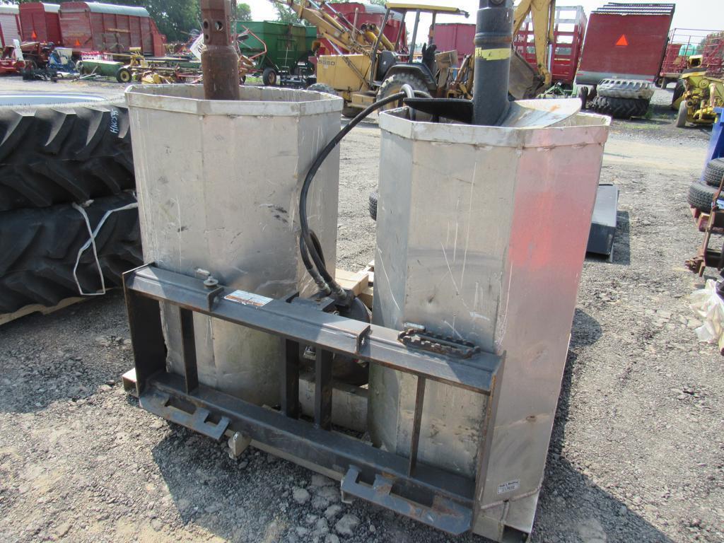 McMilan Skidloader Mount Auger w/Cage & 2 Bits