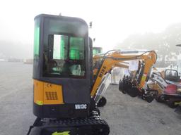 Miva VA13C Mini Excavator w/Cab & Thumb