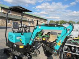 Agrotk 12 Mini Excavator w/ Thumb & 2 Post Canopy
