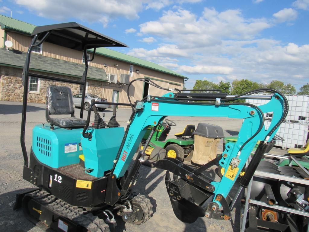 Agrotk 12 Mini Excavator w/ Thumb & 2 Post Canopy
