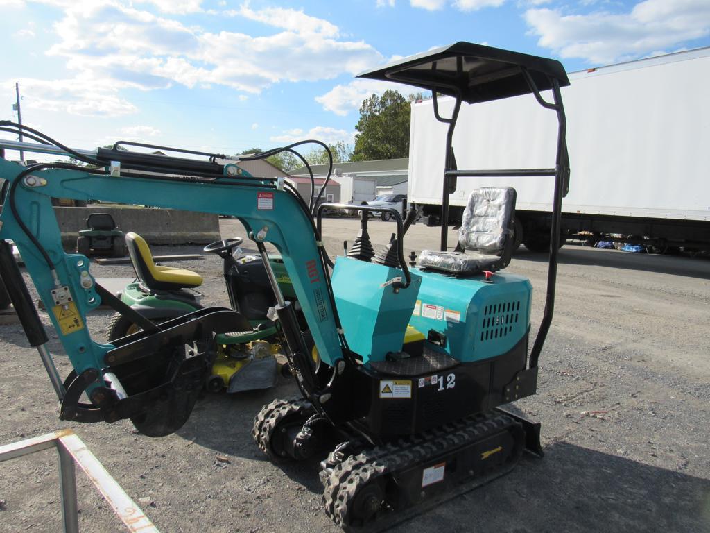 Agrotk 12 Mini Excavator w/ Thumb & 2 Post Canopy