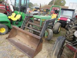 JD 650 Tractor, 4x4, ROPS, Ldr