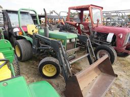 JD 650 Tractor, 4x4, ROPS, Ldr