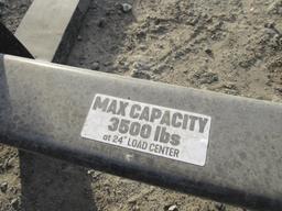(New) Kivel 48" Pallet Fork Attachemnt,3500 lb Cap