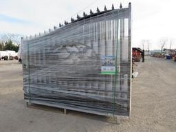 New Greatbear 20' Bi-Parting Iron Gate Pair, Deer