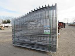 New Greatbear 20' Bi-Parting Iron Gate Pair, Deer