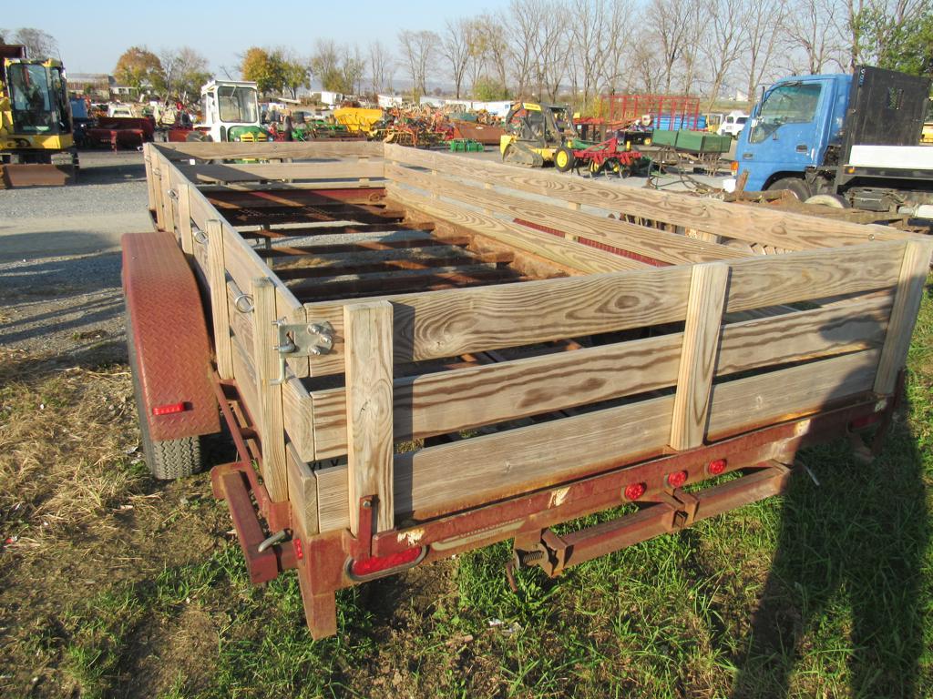 2008 Burkholder Skidloader Trailer w/ Title,