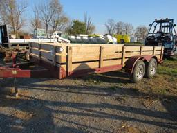 2008 Burkholder Skidloader Trailer w/ Title,