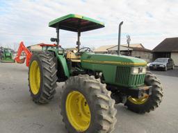 JD 5500 Tractor, 4x4, ROPS, Canopy