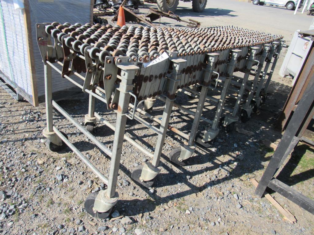 NestaFlex #376 Gravity Roller Conveyor, 24" x 24'