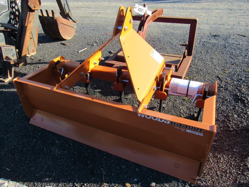 (New) Woods BSS60P 3Pt 5' Box Scraper