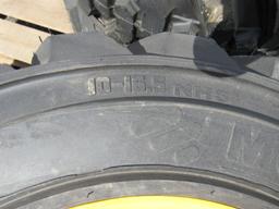(New)10-16.5 Tires on Wheels for NH/JD/CAT (set 4)
