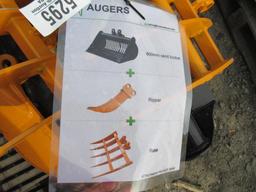 Miva Excavator Attach. Sand Bucket, Ripper, Rake