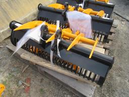 Miva Excavator Attach. Sand Bucket, Ripper, Rake
