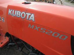 Kubota MX5200 Tractor, 4x4, HST, ROPS, Salvage