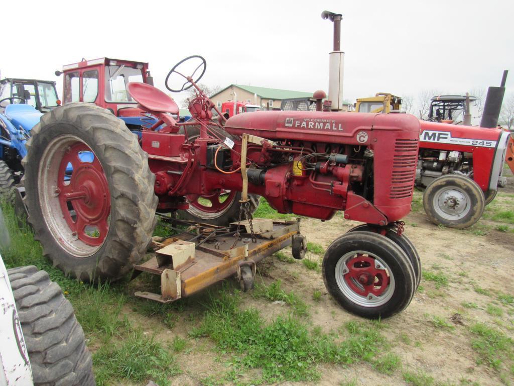 Farmall Super C Tractor w/ Mower Deck, 2WD, Gas