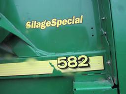 JD 582 Rnd Bale, New wrap, Silage Special