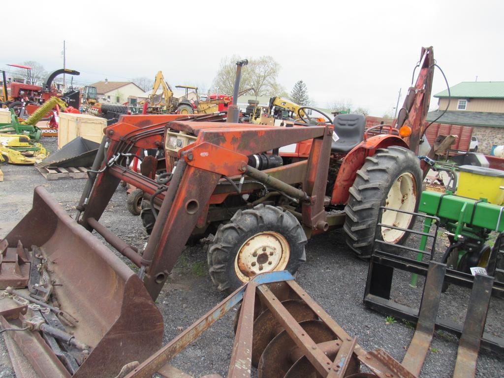 Yanmar 336 Tractor w/ Bucket & Backhoe, 4WD, Dsl,