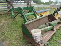 JD 146 Loader w/ 7' Bucket, Universal QA SkidSteer