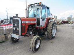 MF 690 Tractor, 2WD, Dsl, Cab