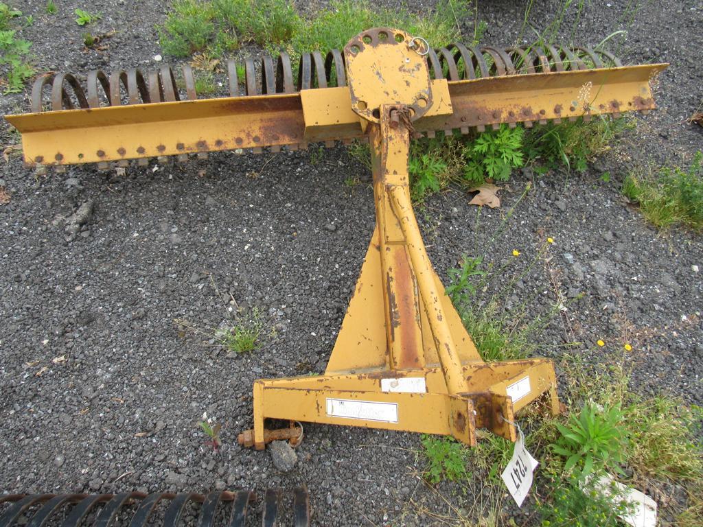 King Kutter 3pt 6' Stone Rake