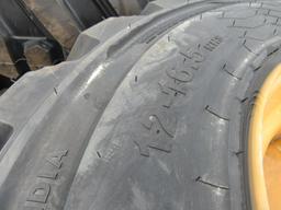 (New) 12-16.5 Tires On Wheels for Case (set of 4)