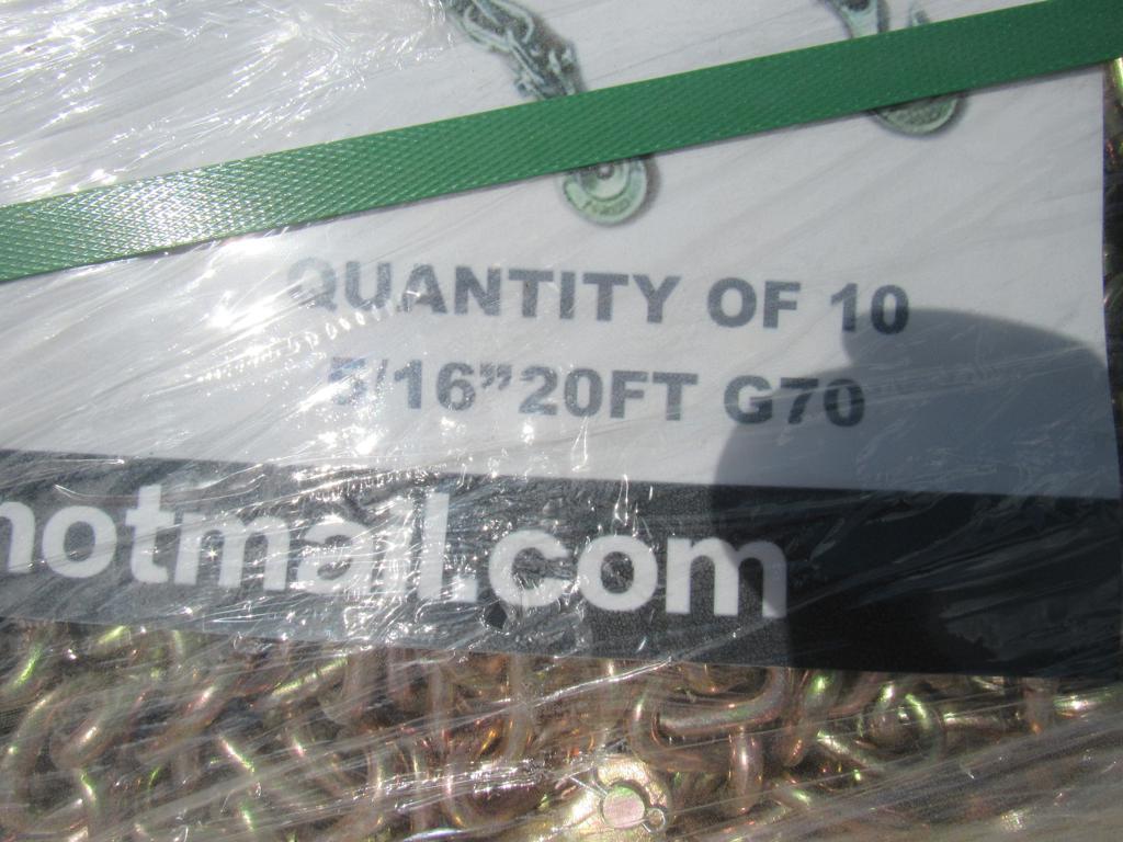 New Greatbear 5/16 20' G70 Chain set of 10