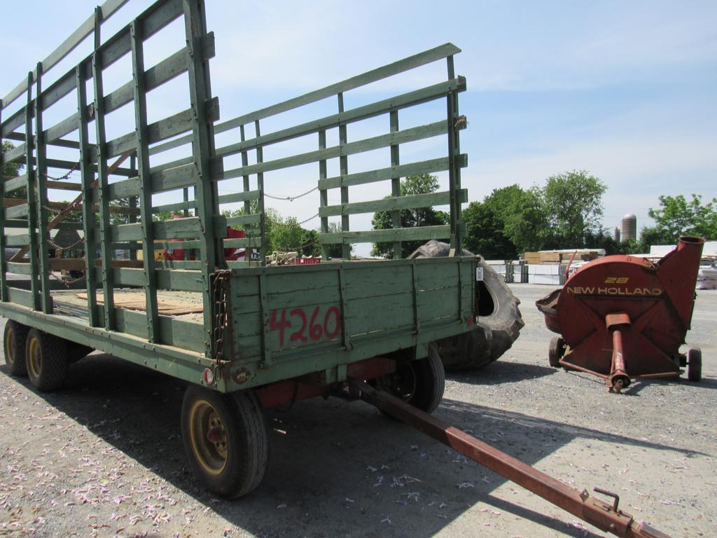 Hay Wagon w/12T Running Gear & Tandem Rear Wheels